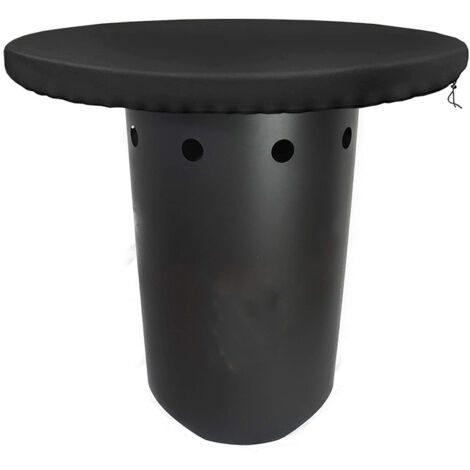 Fire Pit Cover, 420D Waterproof Anti-UV Protective Cover for Fire Pit, Barbecue Grill (Diameter 100cm)