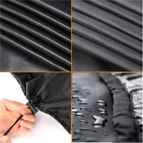 Fire Pit Cover, 420D Waterproof Anti-UV Protective Cover for Fire Pit, Barbecue Grill (Diameter 100cm)