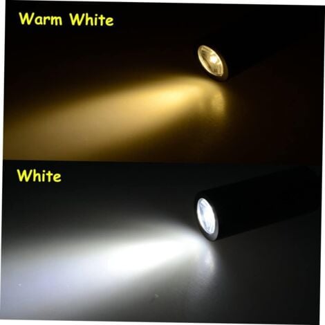 Simple modern LED wall light with switch, bedside indoor lighting, warm white light, creative, rotating wall light, round reading lamp (color : black)