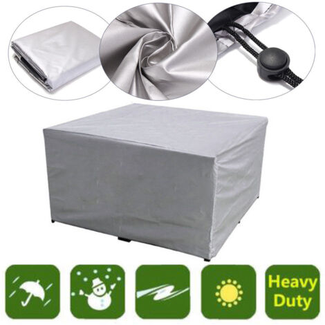 Rectangular Garden Furniture Cover, Polyester, Waterproof, Dustproof, Anti-UV, for Garden Chair or Table (Dimensions: 152×104×71cm)