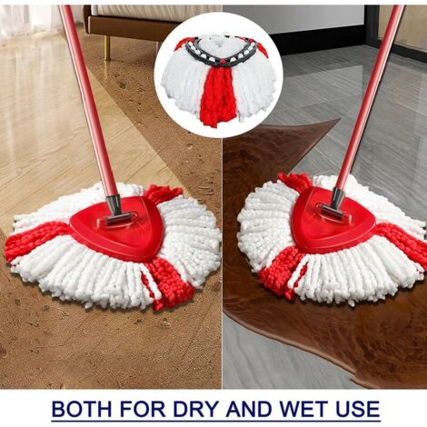 4pcs Microfiber Replacement Mop Heads+1 Mop Head Compatible with Vileda 2-in-1 Turbo Mop,O-Cedar,AAFGVC
