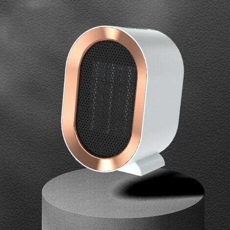 Fan Heater-1200W Small Mobile Ceramic Energy Saving Cooler for Bathroom and Office Portable Heater with Air Filter White