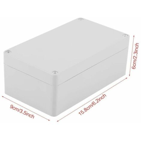ABS Anschlussdose IP65 – 100x68x50 Mm, Wasserdicht, Grau, Für Elektroprojekte Innen & Außen