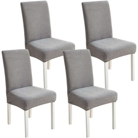 ABZDUNG Stuhlhussen 4-teilig - Stretch Bezüge Für Esszimmerstühle
