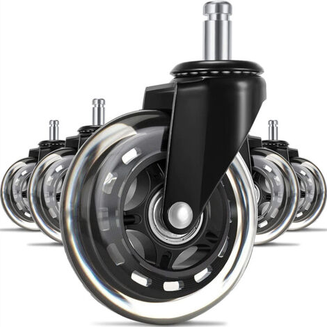 4 Stück Einziehbare Nivellierrollen GD-40 | 150 Kg Tragkraft | Für Bürostühle & Industriemaschinen