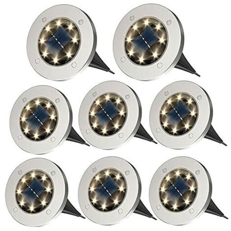 ULIGHTOWN Solar-Bodenleuchten, 10 Stück – Solarbetriebene Gartenleuchten Für Den Außenbereich