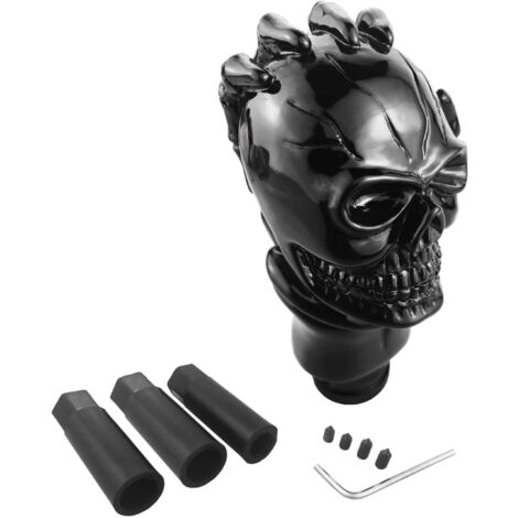 Xibao Schalthebelabdeckung Leder - Schwarz-Rot Für Auto Schalthebel