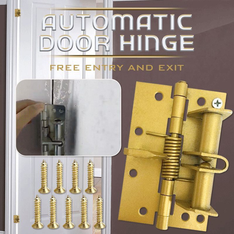 Simple gold automatic door closer manual positioning hardware accessories fire door buffer spring hinge