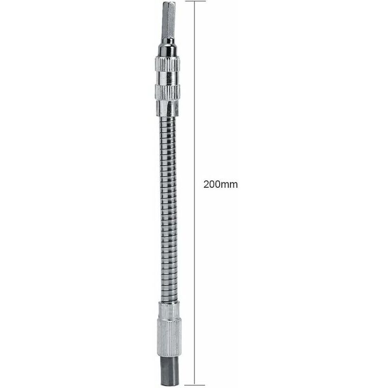 RnemiTe-amo Flexible Drill Bit Extension,9.8" Magnetic Hex Soft Flexible Shaft Extension For Drill For Screwdriver Power Impact Drill,Long Flexible Drill Bit Extension - Walmart Supplies