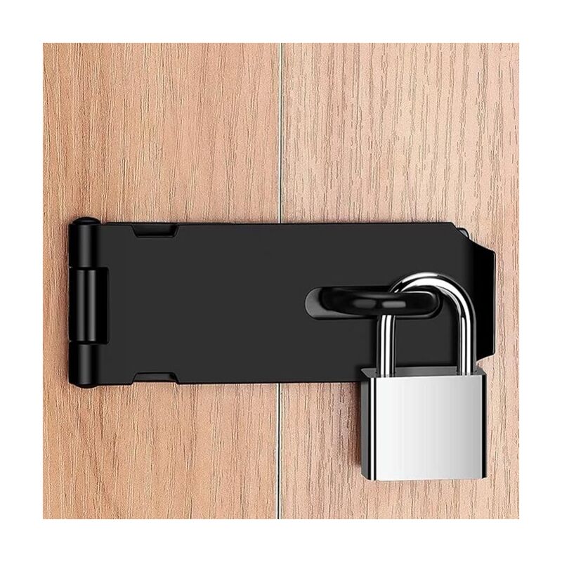 Closure Hasp 8 Pcs Chest Cabinet Lock Sluiting Hasp Spring Buckle Spanslot Roestvrij Staal Tension Lock Stainless Steel Hendel Vergrendeling Hardware Slot Voor Case Box Toolbox Ladekast Zwart