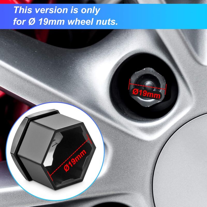 Gift Idea Wheel Nut Cap Bolt Cover Alloys Wheels Add On 21 Non Rust Chroe