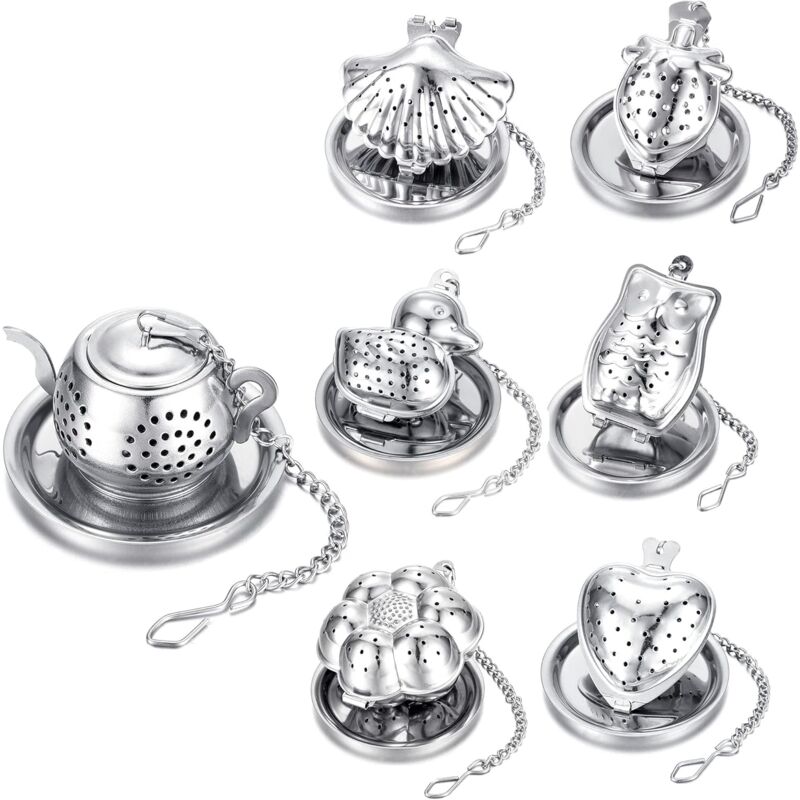 Grenade Shaped Silicone Tea Infuser | Loose Leaf Tea Strainer | Dishwasher Safe & Heat Resistant Tea Filter (Grey) - View #5