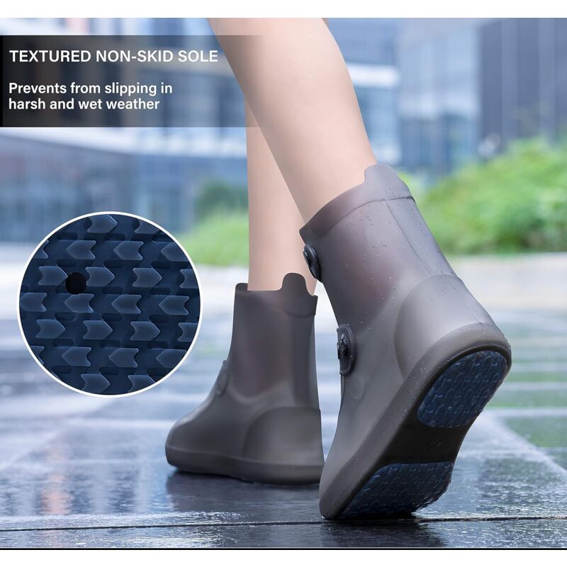 Amengsen Rain Overshoes Waterproof Boot Covers For Men