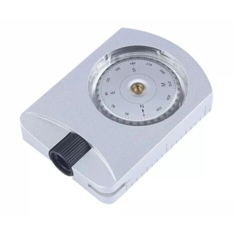 Professional Compact Aluminum Portable Clinometer Accurate Altimeter For Measuring Heights Slopes Angles Silver 62783779