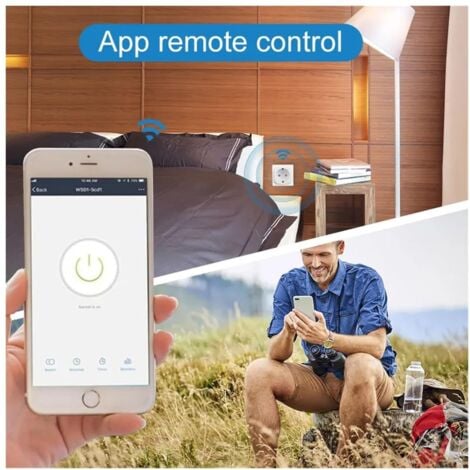 WiFi Smart Plug, 16A 3680W EIGHTREE Smart Socket, Compatible with Alexa, Google Home, SmartThings, Energy Usage Monitoring, 2.4GHz Wi-Fi Required