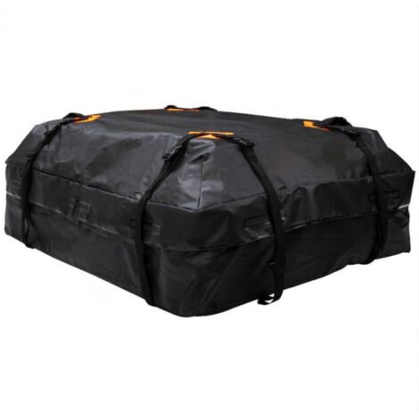 600D Waterproof Car Roof Top Cargo Bag Universal Duffle Bag Travel Organizer Camping Black