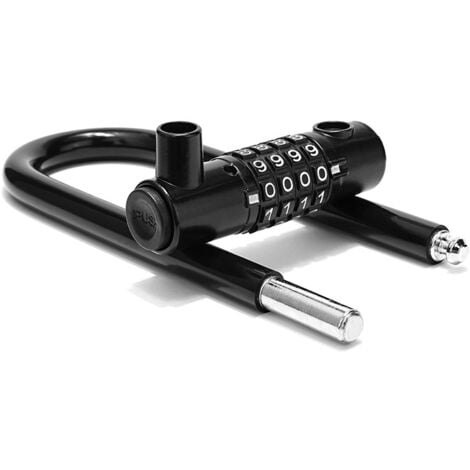 Digit Code Bike Lock - 18 cm with Long Shackle - Waterproof Bike Lock with Resettable Code - Anti-Theft for Electric Scooters, Gates, Mountain Bikes, Sports, Schools, Sheds and Lockers