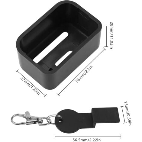 2 Pieces (Black) Safety Belt Buckle Protector Car Seat BeltLock Buckle Protector to Prevent Children from Unbuckling While Driving