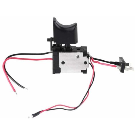 Cordless Drill Switch, 7.2V 24V Drill Speed Control Switch Lithium Battery Electric Drill Switch with Small Light