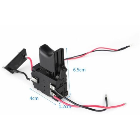 Cordless Drill Switch, 7.2V 24V Drill Speed Control Switch Lithium Battery Electric Drill Switch with Small Light