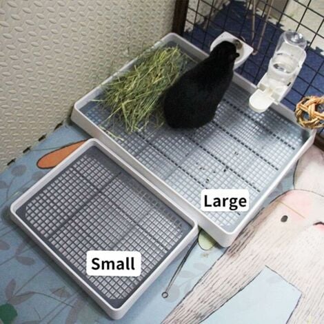 Oversized Rabbit Litter Box with Grid Cat Litter Box in Cage Oversized Rabbit Litter Box