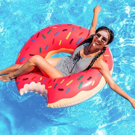 Donuts Buoy（120cm）, Swimming Ring Summer Buoy Water Toy Buoy Pool Inflatable Buoy for Swimming Pool for Adults and Children