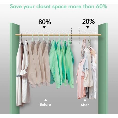 15pcs Magic Hanger, Premium Quality Foldable Hanger, Multi