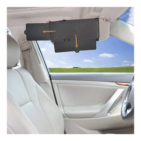 WANPOOL Autovizier Anti-Glare Zonnescherm Extender voor Voorstoel Bestuurder of Passagier - 1 Stuk (Grijs