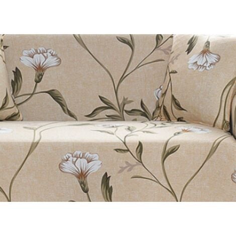 2 Seater Sofa Cover 145-185cm Flowers Sofa Cover with Armrests Modern Elastic Sofa Cover Universal Sofa Cover Protective Cover