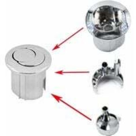 D2D Style Half Moon Dual Push Toilet Flush Button AH0001800R Compatible with ROCA D2D Tank Flush Button 822043001