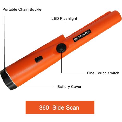 VEVOR Metal Detector Pinpointer Portatile Impermeabile IP68, Puntatore Di Metalli Profondita Di - Foto 6