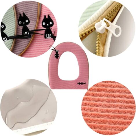 3pcs Toilet Cover, Toilet Seat Cover Toilet Seat Cushion Washable Toilet Seat Cover Cushion Toilet Cover