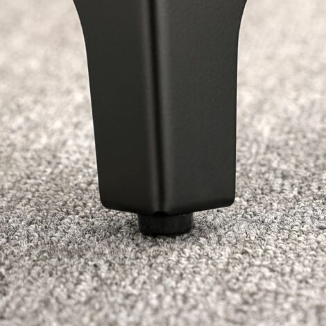 10cm Metal Sofa Legs 4pcs Modern Furniture Legs Sofa Furniture Legs Raised Feet DIY TV Cabinet Sofa Cabinet Replacement Furniture Legs, Black