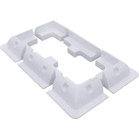 VIVLLEN Solar Panel Mounting Brackets ABS Bracket Kit 6PCS Drill