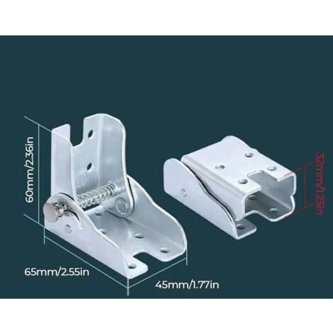 4pcs 90 Degree Self-locking Folding Hinge Steel Folding Table Leg Bracket Support Holder