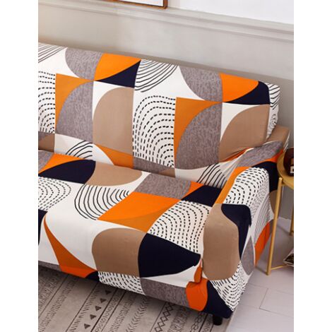 2 Seater Sofa Cover 140-180cm Sofa Cover with Armrests Modern Universal Elastic Sofa Cover Sofa Slipcover Protective Cover orange
