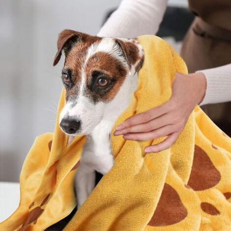Dog Towels Microfiber Towels Washable Dog Blanket 2PC Dog Grooming Accessories Large Dog Towel Orange and