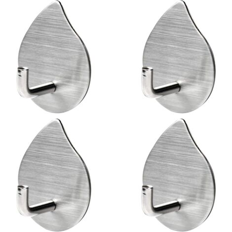 Pieces Adhesive Hooks Self Adhesive Wall Hooks Stainless Steel