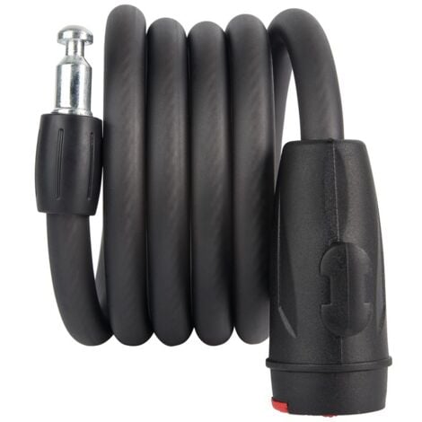 The security level of the bicycle lock is very high 120cm, spiral cable bicycle lock, scooter lock cable lock, bicycle lock with key, anti-theft bicycle lock