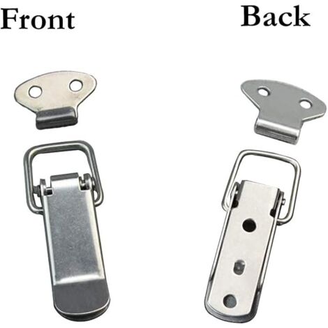 12PCS Toggle Latch Spring Loaded Clasp with Hook Stainless Steel Spring ...