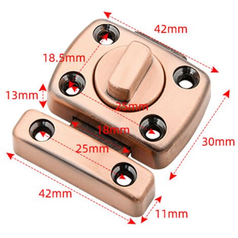 Door Lock（S） Sliding Barn Bar Door Lock Hook and Eye Door Buckle Wood Fence Black Door Lock Window Door Lock Internal Door Lock