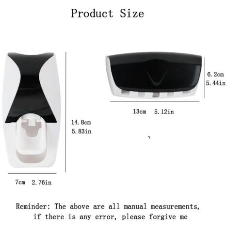 2 Pack Toothpaste Dispenser Holder(Green), Automatic Toothpaste Dispenser for Wall Mounted Toothpaste Squeezer