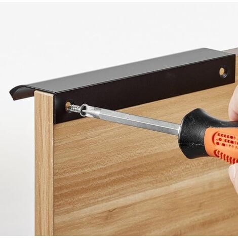 2Pcs Sliding Door Handle, 120mm Black Cabinet Handle, Modern Furniture Drawer Handle, for Wardrobes, Drawers, Balcony Doors