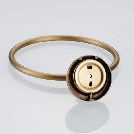 Antique Towel Ring,Retro Brass Towel Holder,Vintage Towel Ring with Drilling