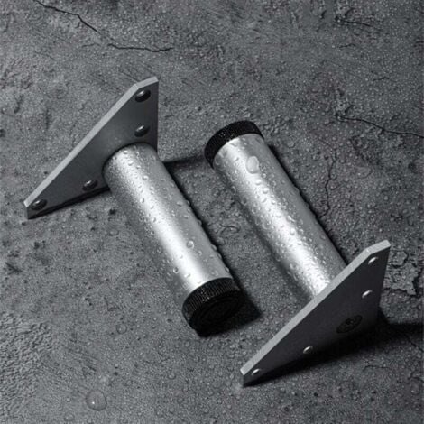 4 Pieces Adjustable Furniture Legs 25cm Modern Sofa Legs Bed Legs Silver Replacement Feet for Table Cabinet