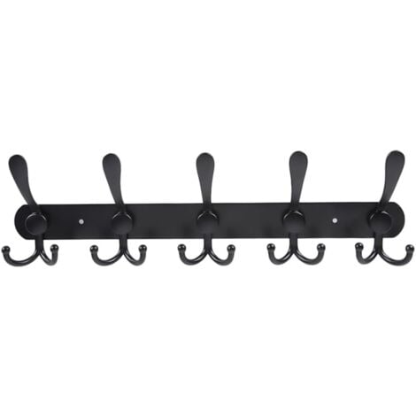 PMMASTO Coat Rack Wall Mount With Coat Hooks, 4 "T Shaped Wall Hooks