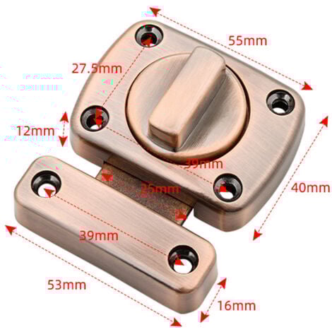 Door Lock（M）Sliding Barn Bar Door Lock Hook and Eye Door Buckle Wood Fence Black Door Lock Window Door Lock Internal Door Lock