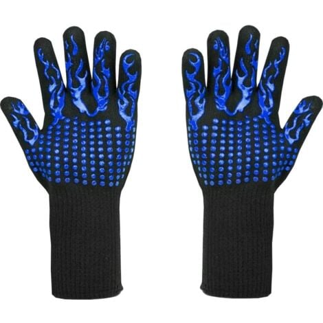 BBQ Gloves Heat Resistant up to 800°C - L5 Cut Resistant Gloves - Premium Oven Mitts for BBQ, Cooking, Baking, Grilling, BBQ