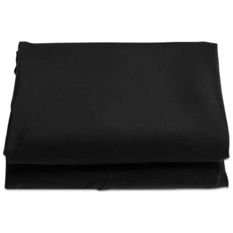 (Black) 3m Parasol Replacement Cover Waterproof UV Resistant Replacement Fabric Washable Breathable