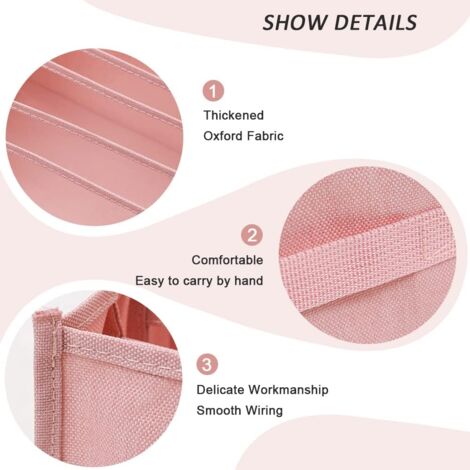 2pcs Sock Storage Box, Drawer Divider Box, Washable Laundry Storage Box with Compartments